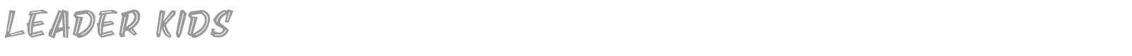Leader Kids font preview